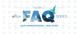 FAQ Lease administration real estate volume 3